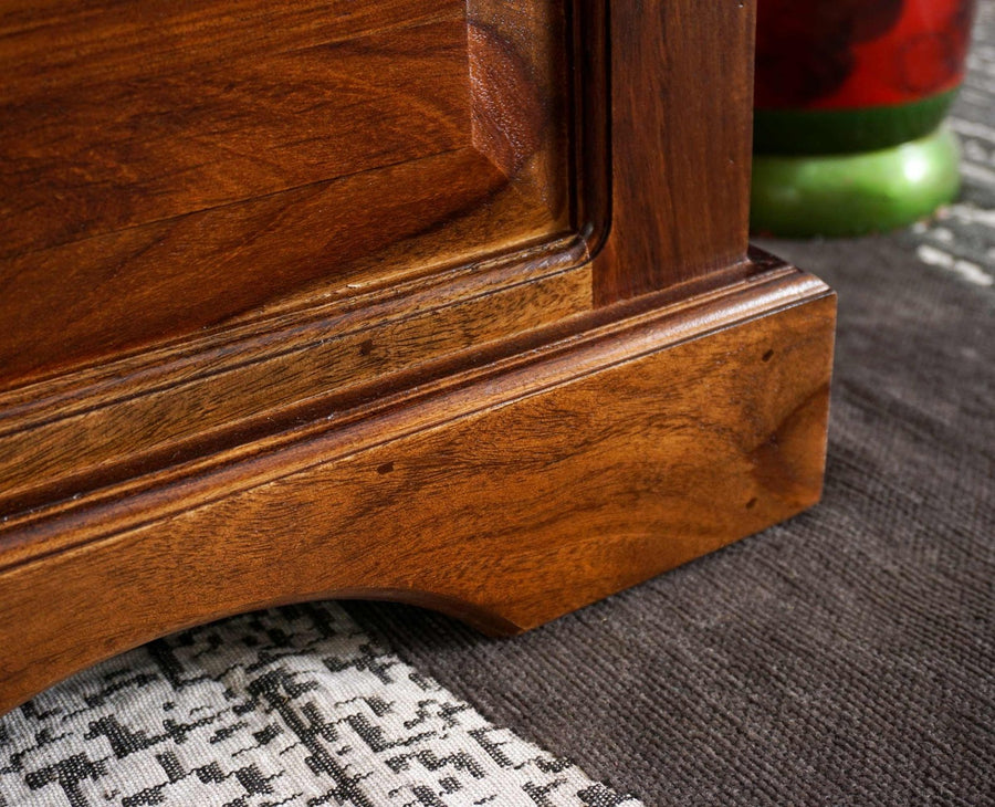 Sweden Sheesham Wood Trunk Box - Furniselan - Teak-Finish