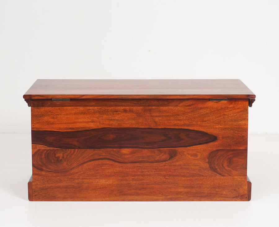 Sweden Sheesham Wood Trunk Box - Furniselan - Maple-Finish