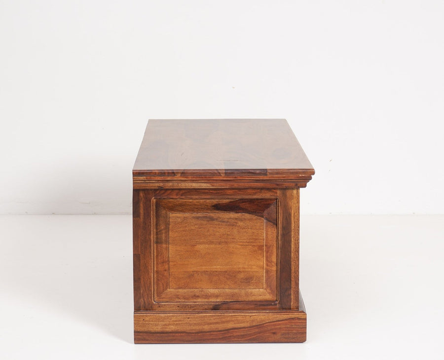 Sweden Sheesham Wood Trunk Box - Furniselan - Teak-Finish