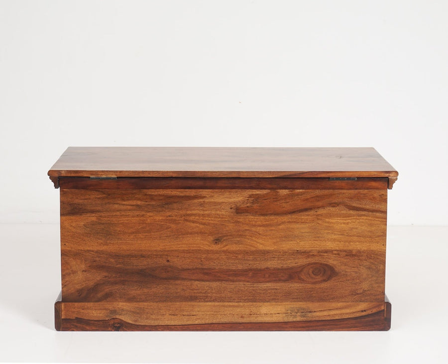 Sweden Sheesham Wood Trunk Box - Furniselan - Teak-Finish