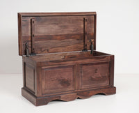 Sweden Sheesham Wood Trunk Box - Furniselan - Grey-Finish