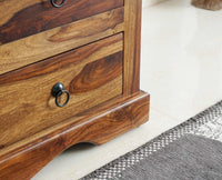 Sweden Sheesham Wood Two Doors Wardrobe - Furniselan - Teak-Finish