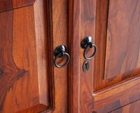 Sweden Sheesham Wood Two Doors Wardrobe - Furniselan - Maple-Finish