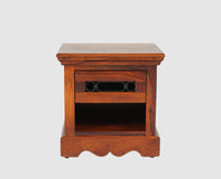 Sweden Solid Wood Bedside Table - Furniselan-Maple-Finish