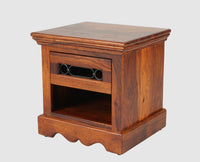 Sweden Solid Wood Bedside Table - Furniselan-Maple-Finish