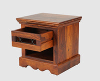 Sweden Solid Wood Bedside Table - Furniselan-Maple-Finish