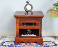Sweden Solid Wood Bedside Table - Furniselan-Maple-Finish