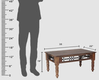 Sweden Solid Wood Coffee Table - Furniselan - Grey-Finish