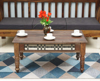 Sweden Solid Wood Coffee Table - Furniselan - Grey-Finish