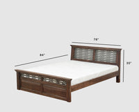 Sweden Solid Wood King Size Bed Furniselan-Grey-Finish