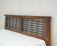 Sweden Solid Wood King Size Bed Furniselan-Teak-Finish