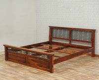 Sweden Solid Wood King Size Bed Furniselan-Maple-Finish