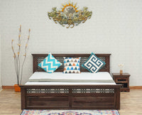 Sweden Solid Wood King Size Bed Furniselan-Grey-Finish