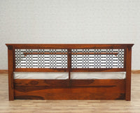 Sweden Solid Wood King Size Bed with Box Storage Furniselan-Maple-Finish
