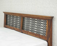Sweden Solid Wood King Size Bed with Box Storage Furniselan-Teak-Finish