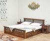 Sweden Solid Wood King Size Bed with Box Storage FurniselanFurniselan