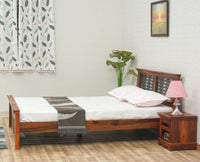 Sweden Solid Wood Queen Size Bed Furniselan-Maple-Finish