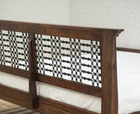Sweden Solid Wood Queen Size Bed Furniselan-Grey-Finish
