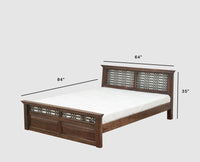 Sweden Solid Wood Queen Size Bed Furniselan-Grey-Finish