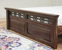 Sweden Solid Wood Queen Size Bed Furniselan-Grey-Finish