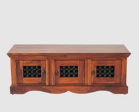 Sweden Solid Wood Three Doors Bench Shoe Rack - Furniselan - Maple-Finish