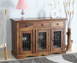 Sweden Solid Wood Three Doors Sideboard Cabinet