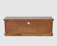 Sweden Solid Wood Two Doors one Drawer TV Cabinet - Furniselan - Teak-Finish