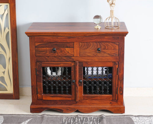 Sweden Solid Wood Two Doors Sideboard Cabinet - Furniselan - Maple-Finish