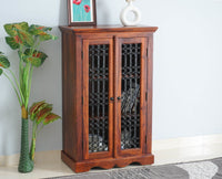 Sweden Solid Wood Two Doors Tall Cabinet - Furniselan - Maple-Finish