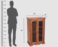 Sweden Solid Wood Two Doors Tall Cabinet - Furniselan - Maple-Finish