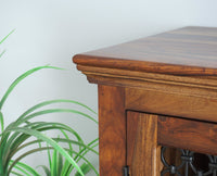 Sweden Solid Wood Two Doors Tall Cabinet - Furniselan - Teak-Finish