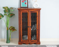 Sweden Solid Wood Two Doors Tall Cabinet - Furniselan - Maple-Finish