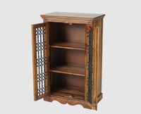Sweden Solid Wood Two Doors Tall Cabinet - Furniselan - Teak-Finish