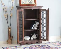 Sweden Solid Wood Two Doors Tall Cabinet - Furniselan - Grey-Finish