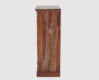 Sweden Solid Wood Two Doors Tall Cabinet - Furniselan - Grey-Finish
