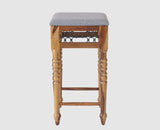 Sweden Wooden Bar Stool - Furniselan - Teak-Finish