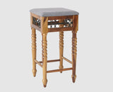 Sweden Wooden Bar Stool - Furniselan - Teak-Finish