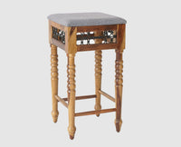 Sweden Wooden Bar Stool - Furniselan - Teak-Finish