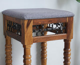 Sweden Wooden Bar Stool - Furniselan - Teak-Finish