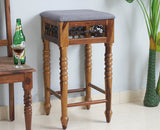 Sweden Wooden Bar Stool - Furniselan - Teak-Finish