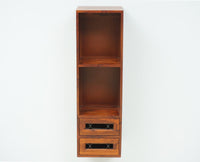 Sweden Wooden Decor Wall Shelve with Two Drawers - Furniselan - Maple-Finish