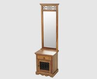 Sweden Wooden Dressing Table - Furniselan - Teak-Finish