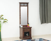 Sweden Wooden Dressing Table - Furniselan - Grey-Finish