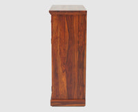 Sweden Wooden Two Doors Shoe Rack - Furniselan - Maple-Finish