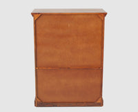 Sweden Wooden Two Doors Shoe Rack - Furniselan - Maple-Finish