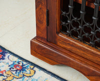 Sweden Wooden Two Doors Shoe Rack - Furniselan - Maple-Finish