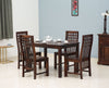 Taiz Sheesham Wood 4 Seater Dining Table Set with 4 Chair for Dining Room - Dining Set - FurniselanFurniselan