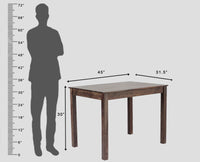 Taiz Sheesham Wood 4 Seater Dining Table Set with 4 Chair for Dining Room - Dining Set - Furniselan - Teak-Finish