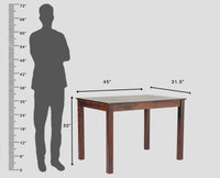Taiz Sheesham Wood 4 Seater Dining Table Set with 4 Chair for Dining Room - Dining Set - Furniselan - Rosewood-Fine-Finish