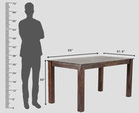 Taiz Sheesham Wood 6 Seater Dining Table Set with 6 Chair for Dining Room - Dining Set - Furniselan - Grey-Finish